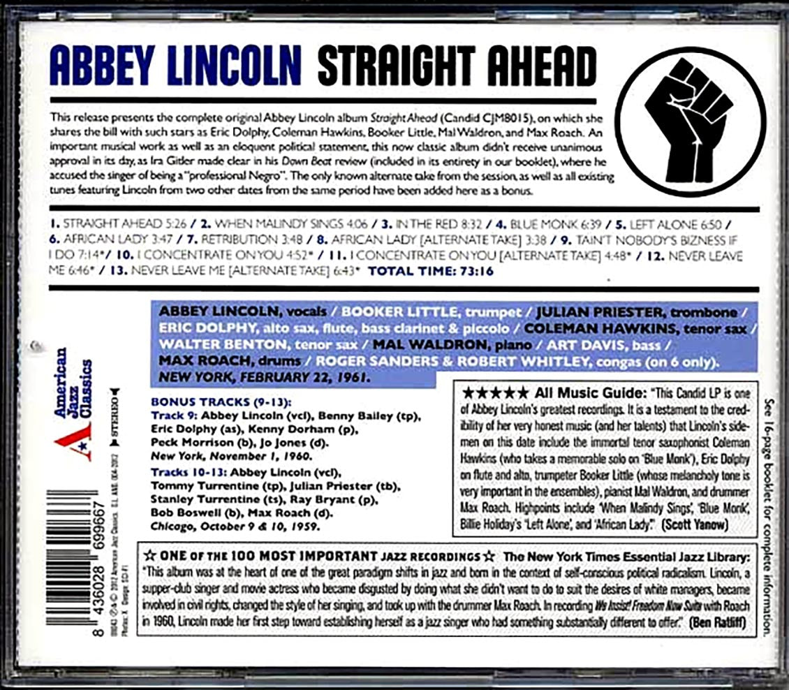 Abbey Lincoln - Straight Ahead
