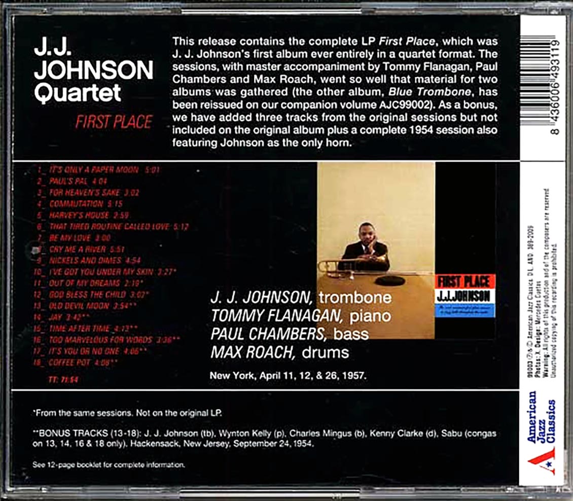 The JJ Johnson Quartet - First Place