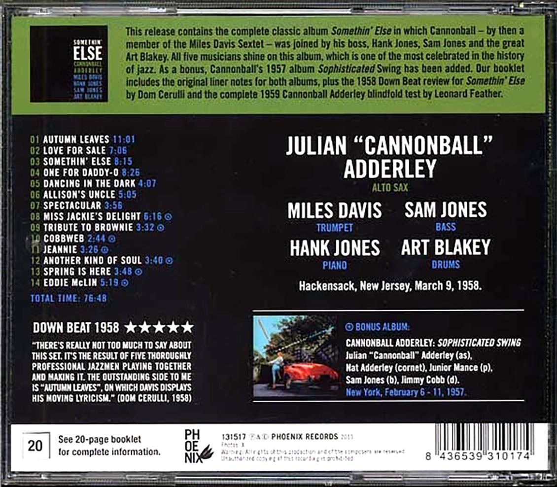 Cannonball Adderley - Somethin' Else