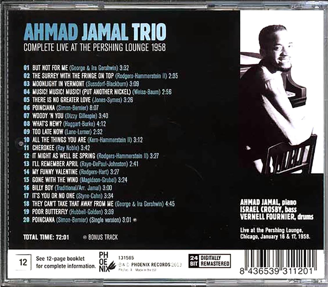 The Ahmad Jamal Trio - Complete Live At The Pershing Lounge 1958