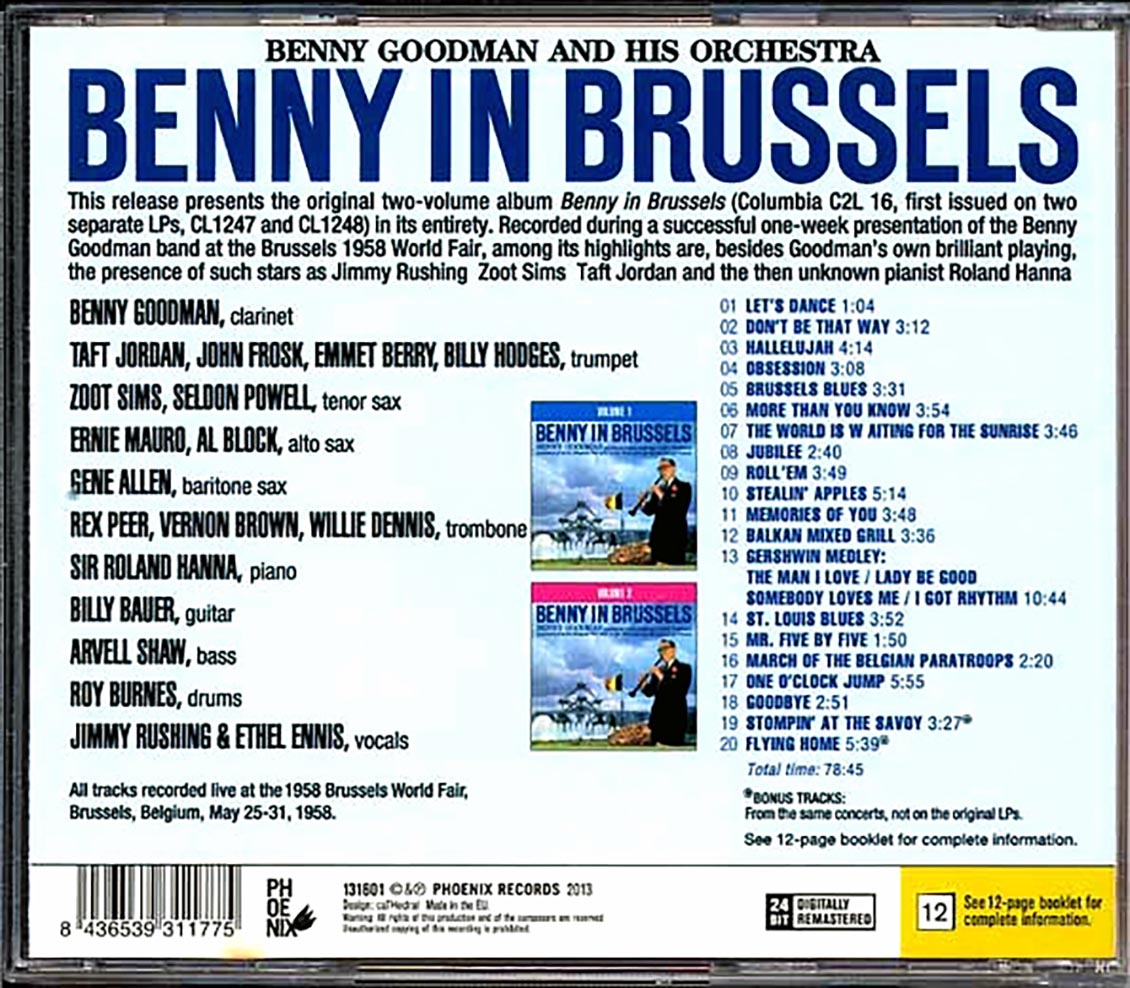 Benny Goodman & His Orchestra - Benny In Brussels