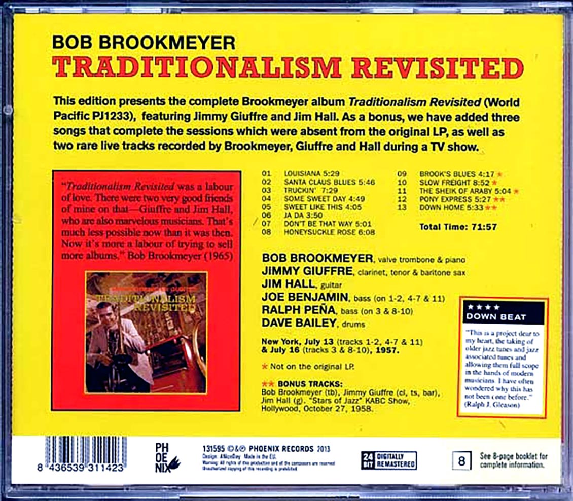 The Bob Brookmeyer Quintet - Traditionalism Revisited
