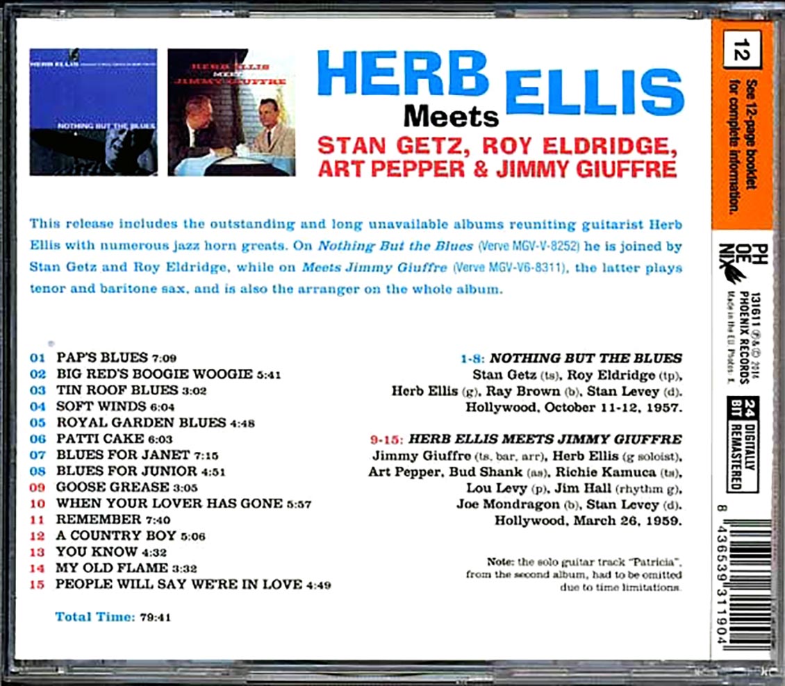 Herb Ellis - Meets Stan Getz, Roy Eldridge, Art Pepper & Jimmy Giuffre