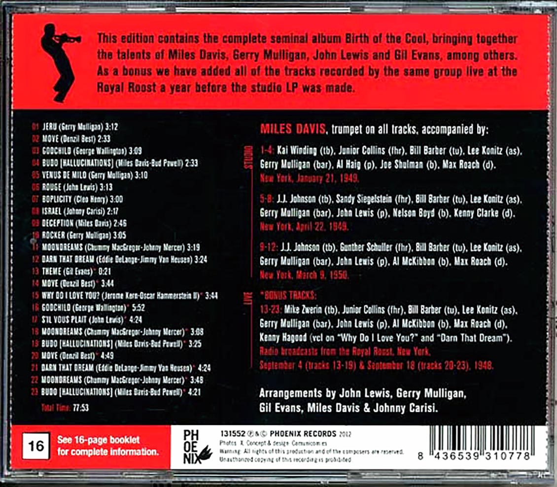 Miles Davis - Birth Of The Cool