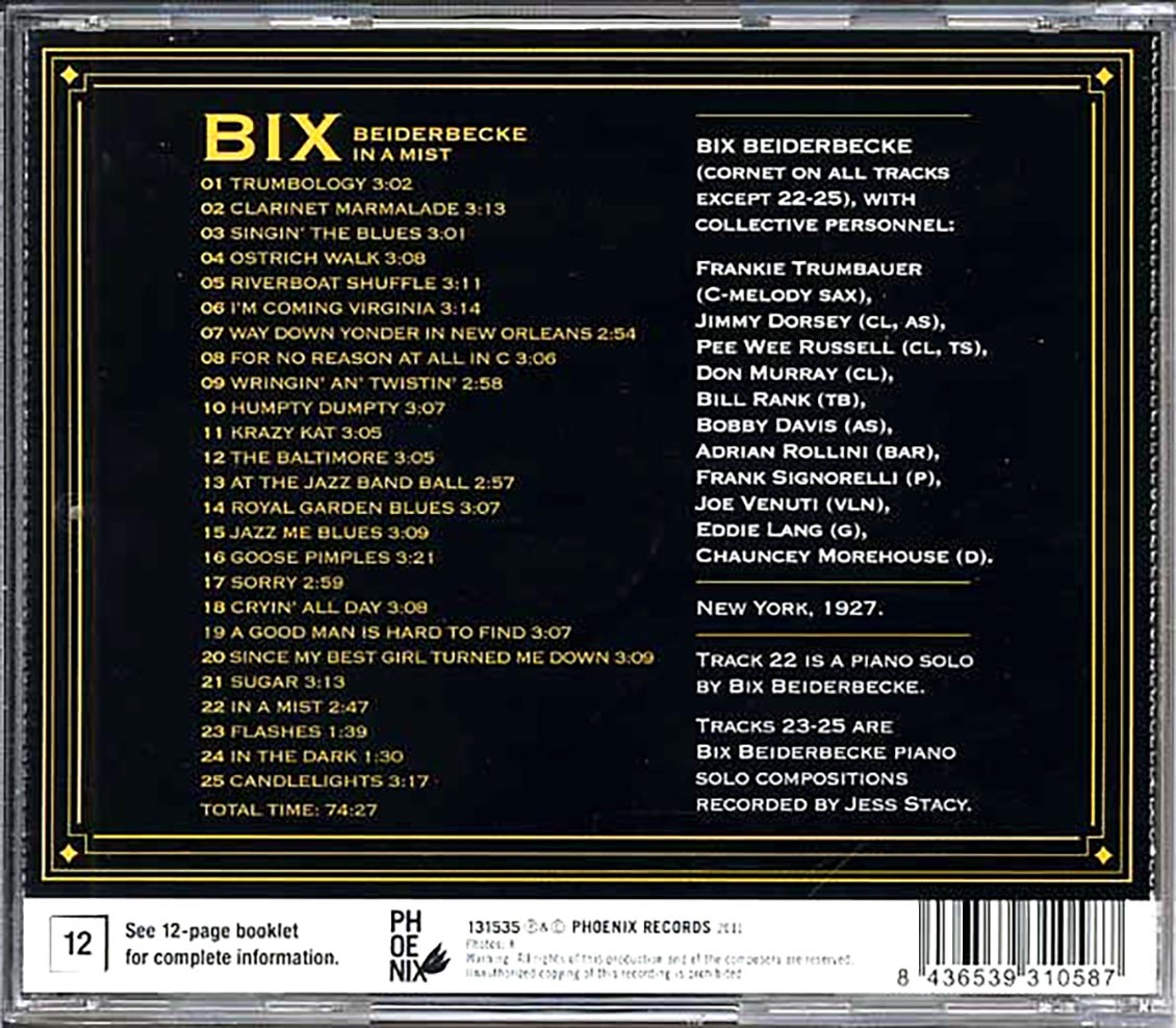 Bix Beiderbecke - In A Mist
