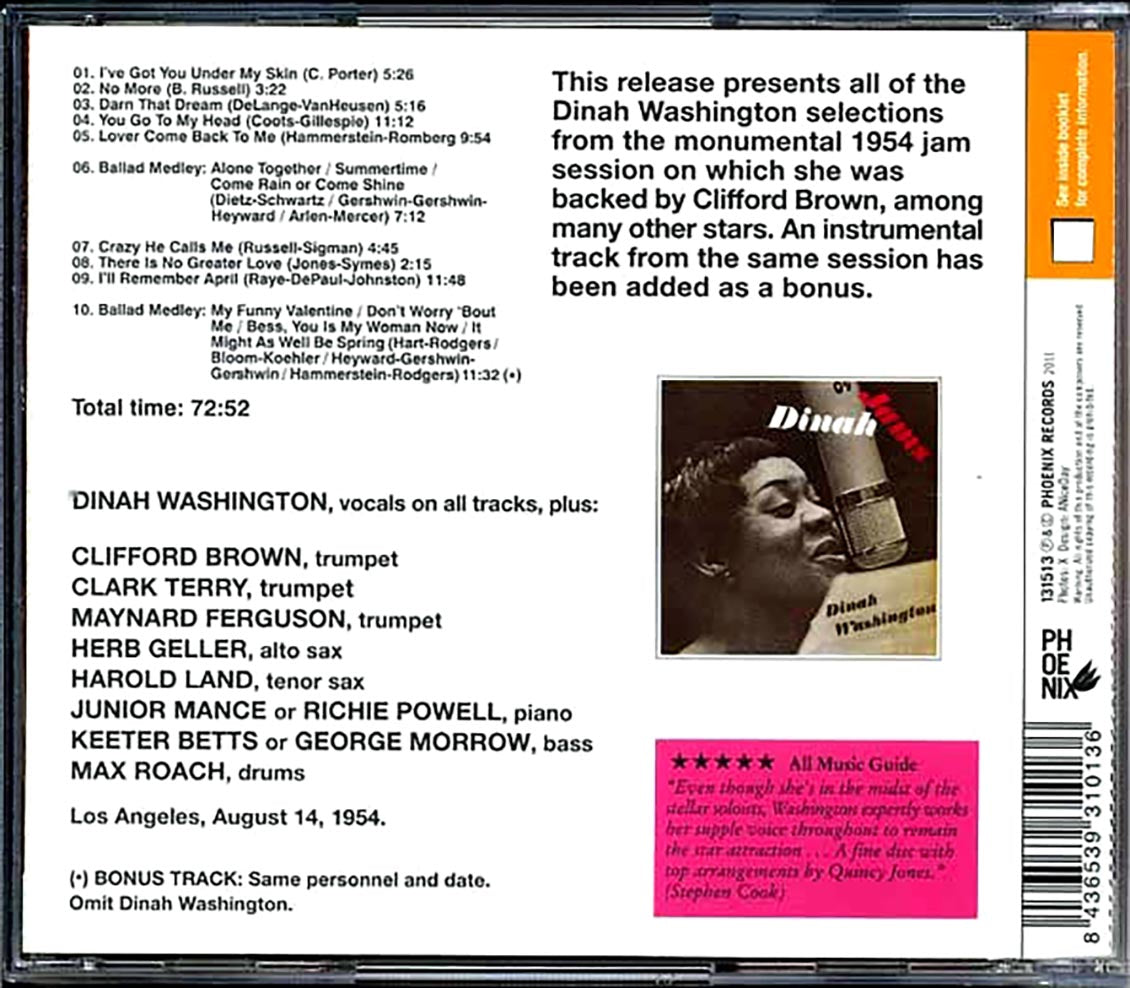 Dinah Washington, Clifford Brown - Dinah Washington With Clifford Brown: Complete Recordings