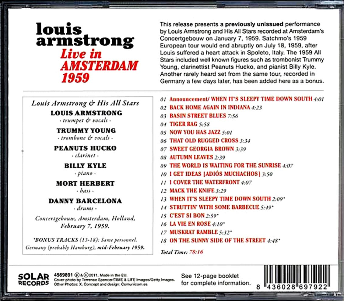 Louis Armstrong - Live In Amsterdam 1959