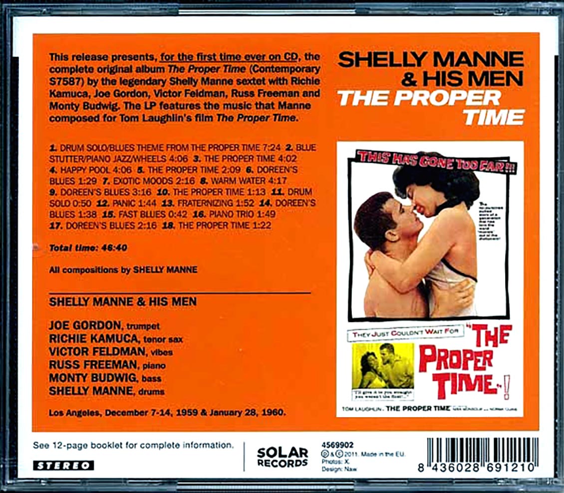 Shelly Manne & His Men - The Proper Time: Original Score By Shelly Manne For The Motion Picture