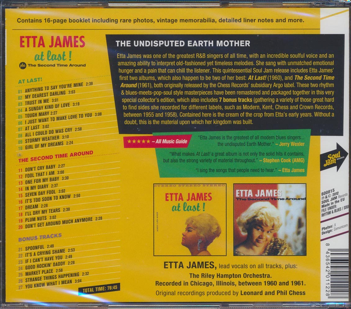 Etta James - At Last! + The Second Time Around