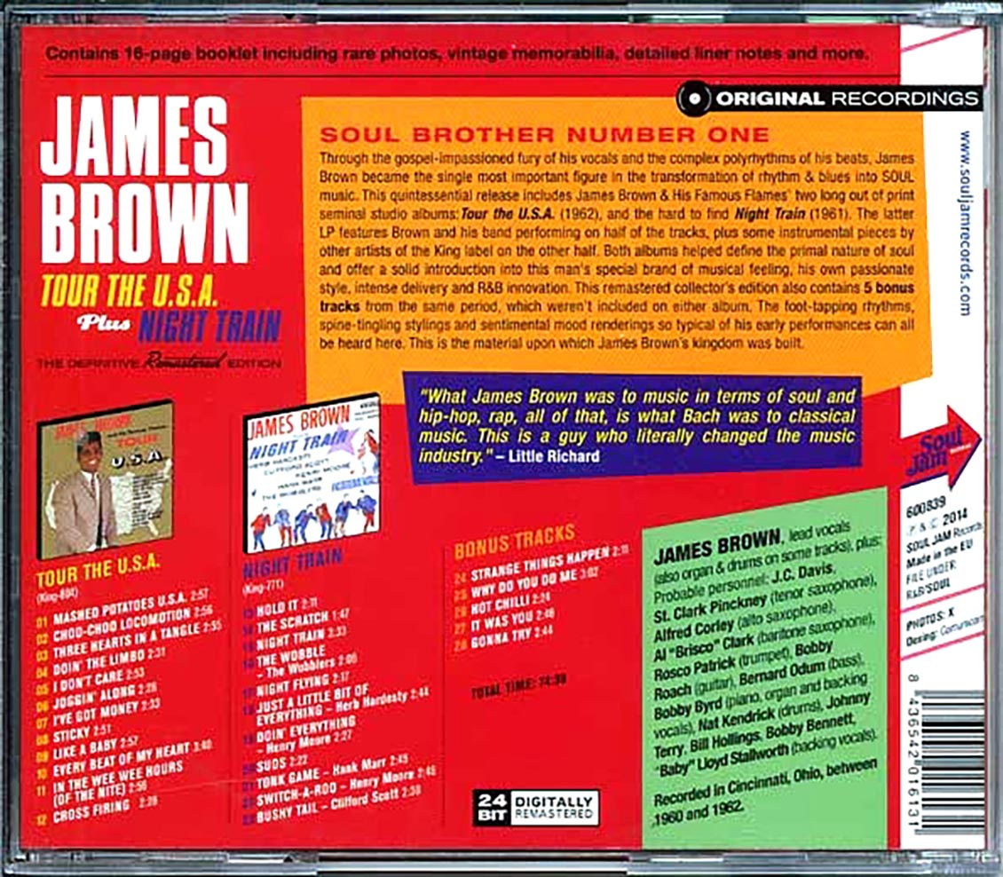 James Brown - Tour The USA + Night Train