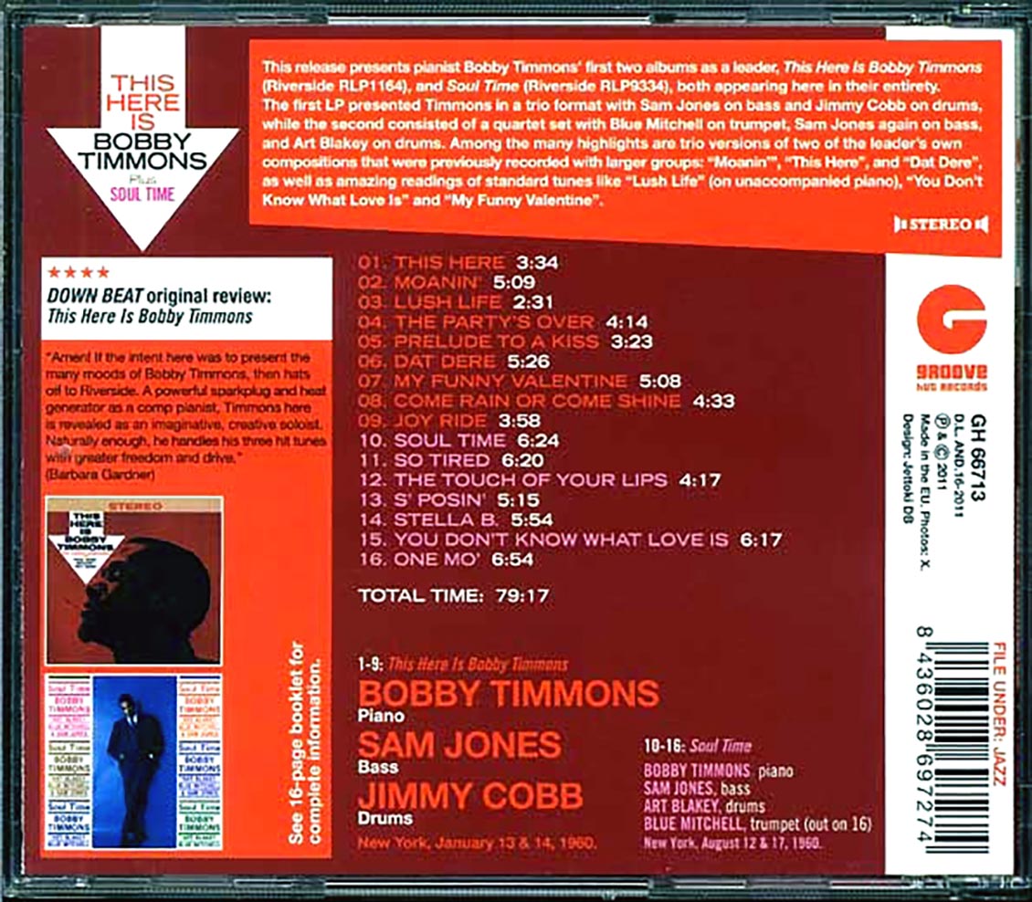 Bobby Timmons - This Here Is Bobby Timmons + Soul Time
