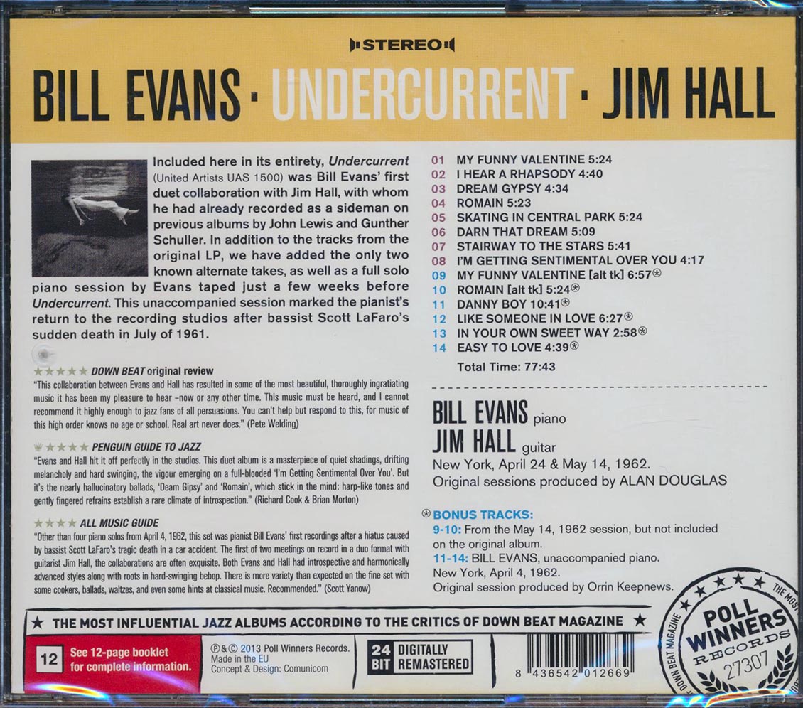 Bill Evans, Jim Hall - Undercurrent