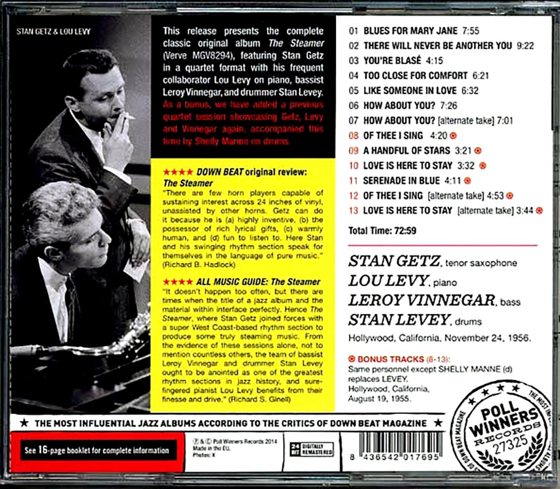 The Stan Getz Quartet - The Steamer