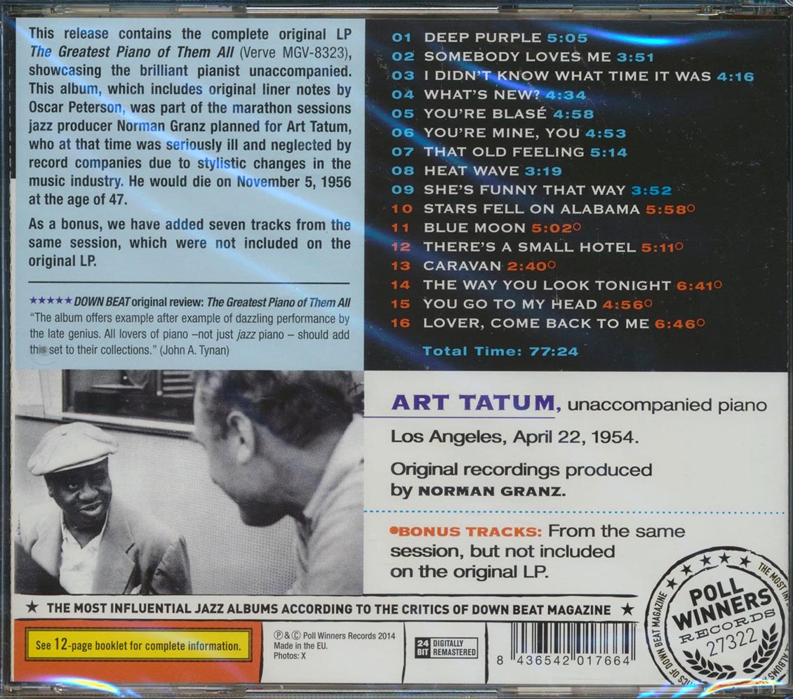 Art Tatum - The Greatest Piano Of Them All