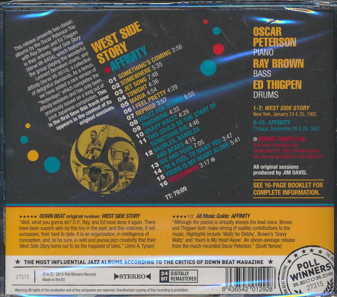 The Oscar Peterson Trio - West Side Story + Affinity