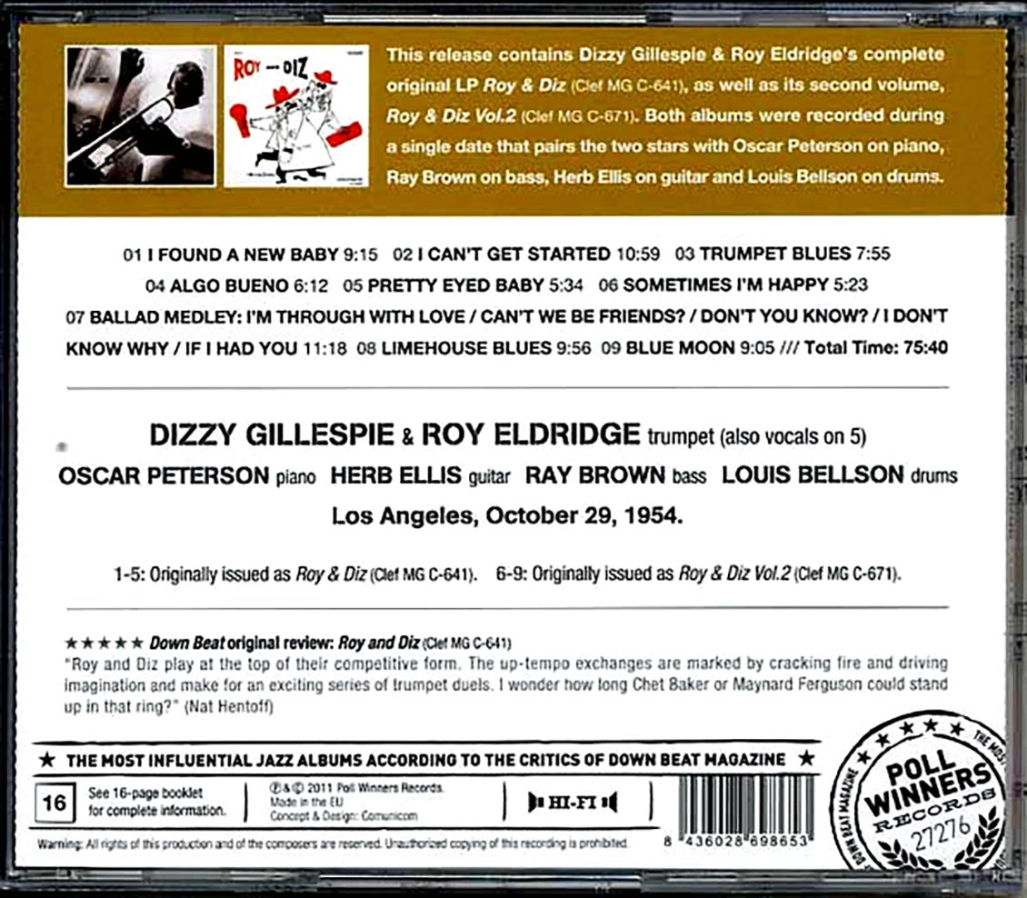 Dizzy Gillespie, Roy Eldridge - Roy & Diz