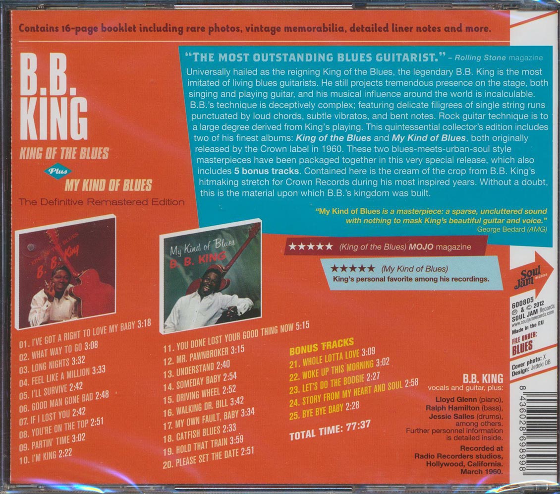 BB King - King Of The Blues + My Kind Of Blues