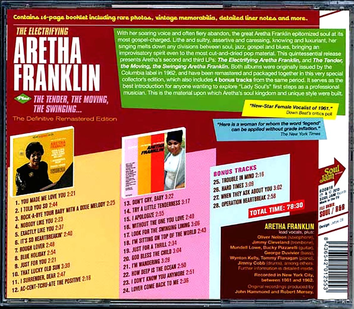 Aretha Franklin - The Electrifying Aretha Franklin + The Tender, The Moving, The Swinging