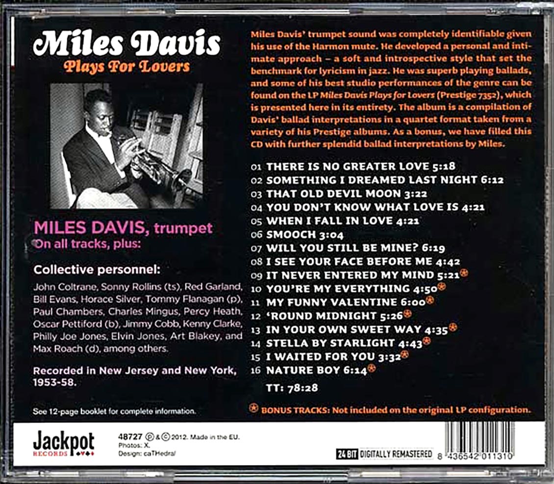 Miles Davis - Plays For Lovers