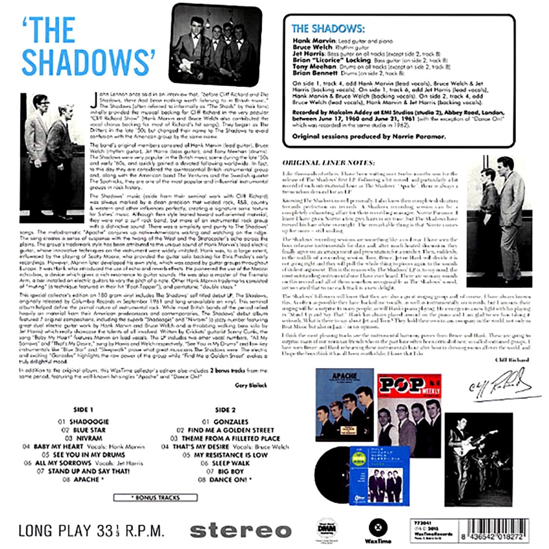 The Shadows - The Shadows (incl. mp3) (180g)