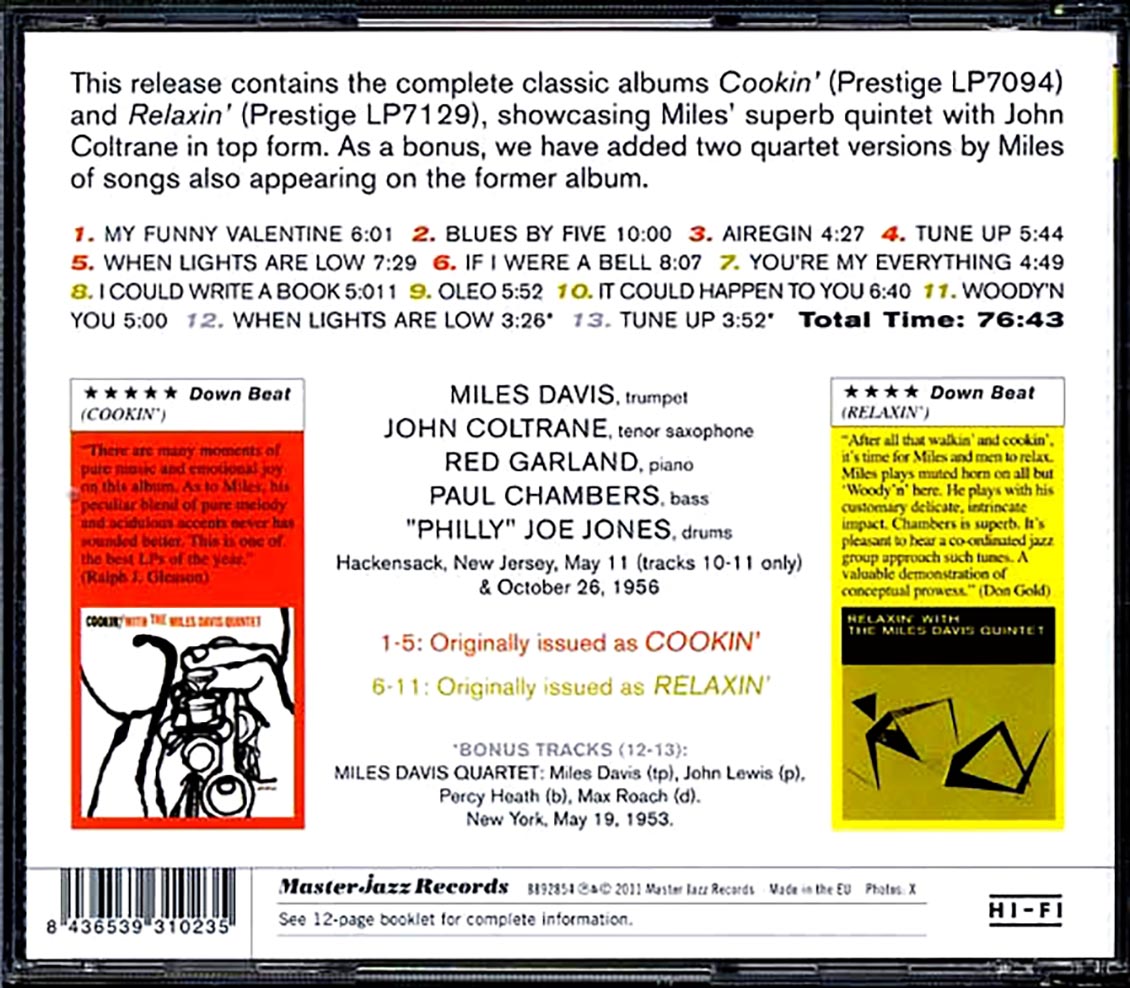 The Miles Davis Quintet - Cookin' + Relaxin'