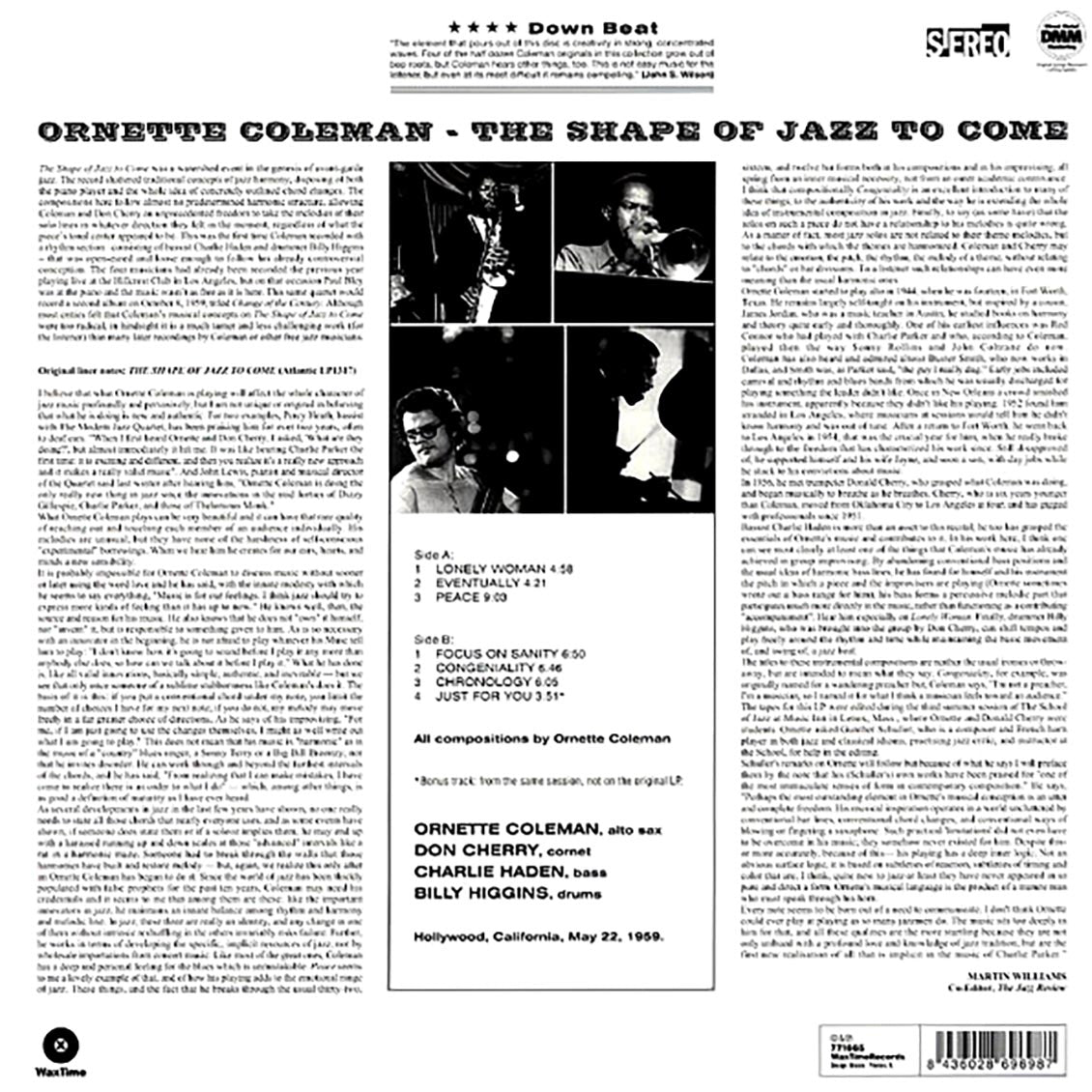 Ornette Coleman - The Shape Of Jazz To Come (180g)