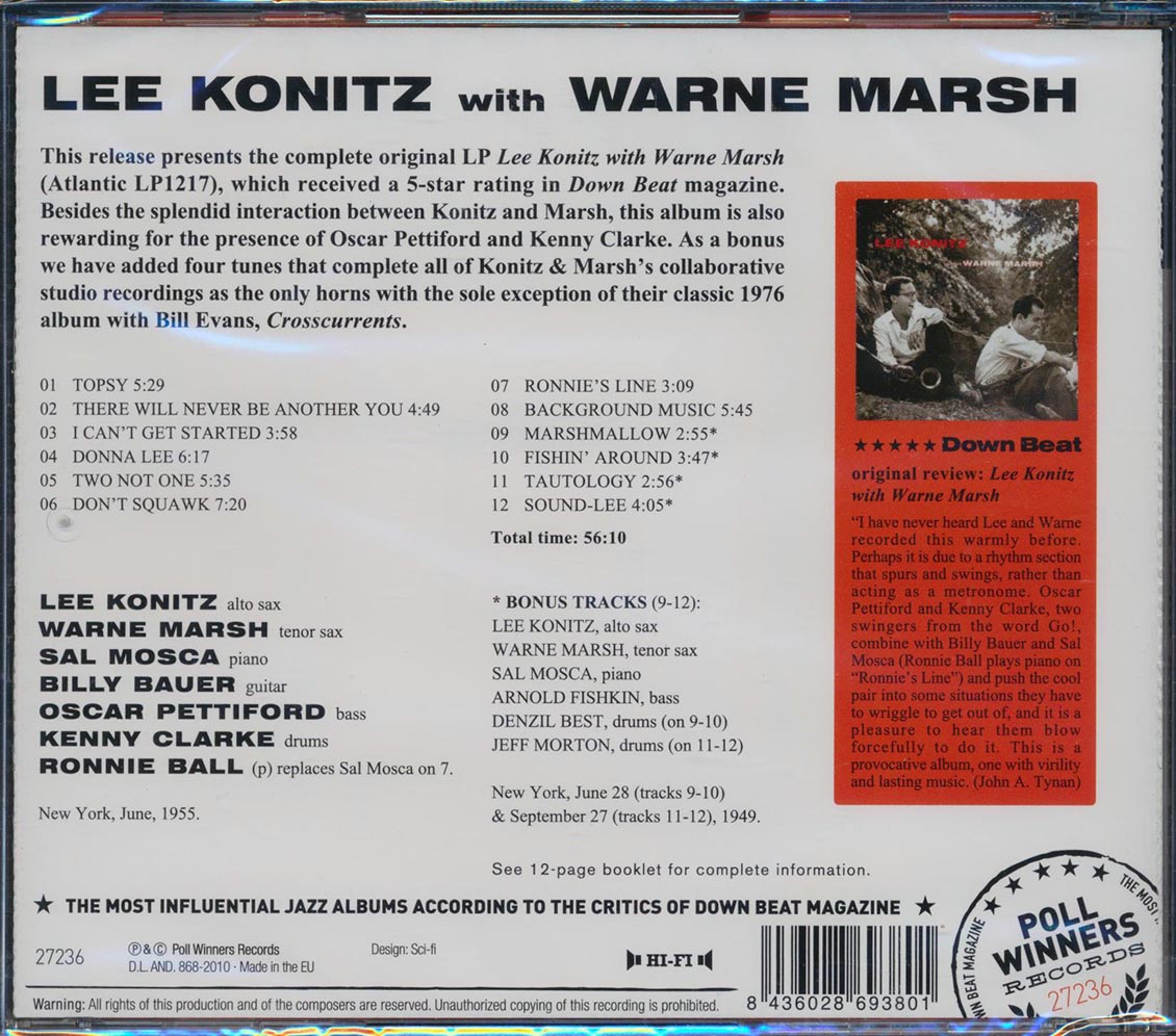 Lee Konitz - With Warne Marsh