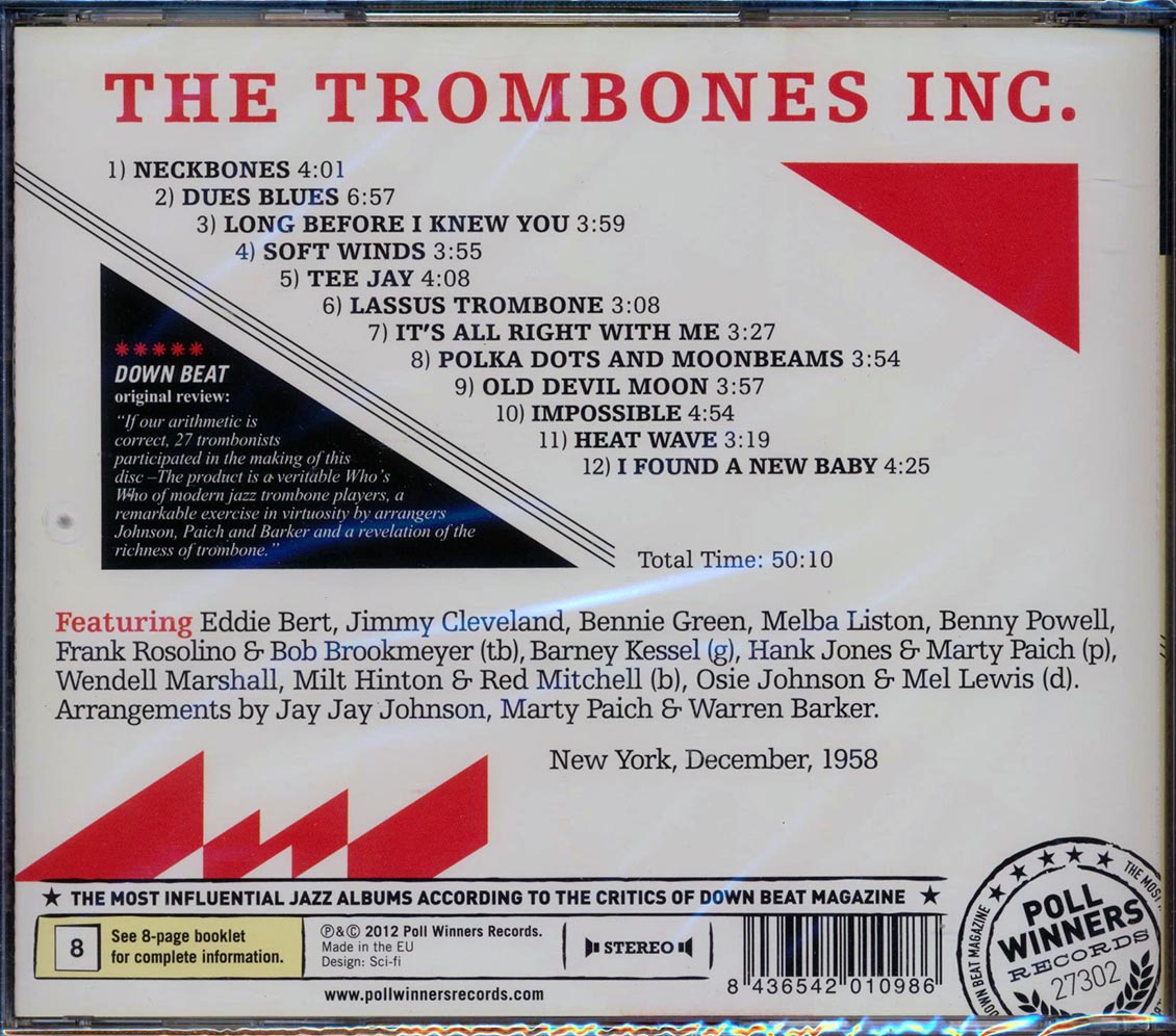 Bob Brookmeyer, Jimmy Cleveland, Frank Rosolino - The Trombones Inc.