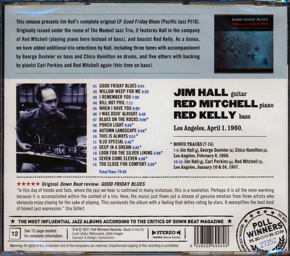 Jim Hall And His Modest Jazz Trio - Good Friday Blues