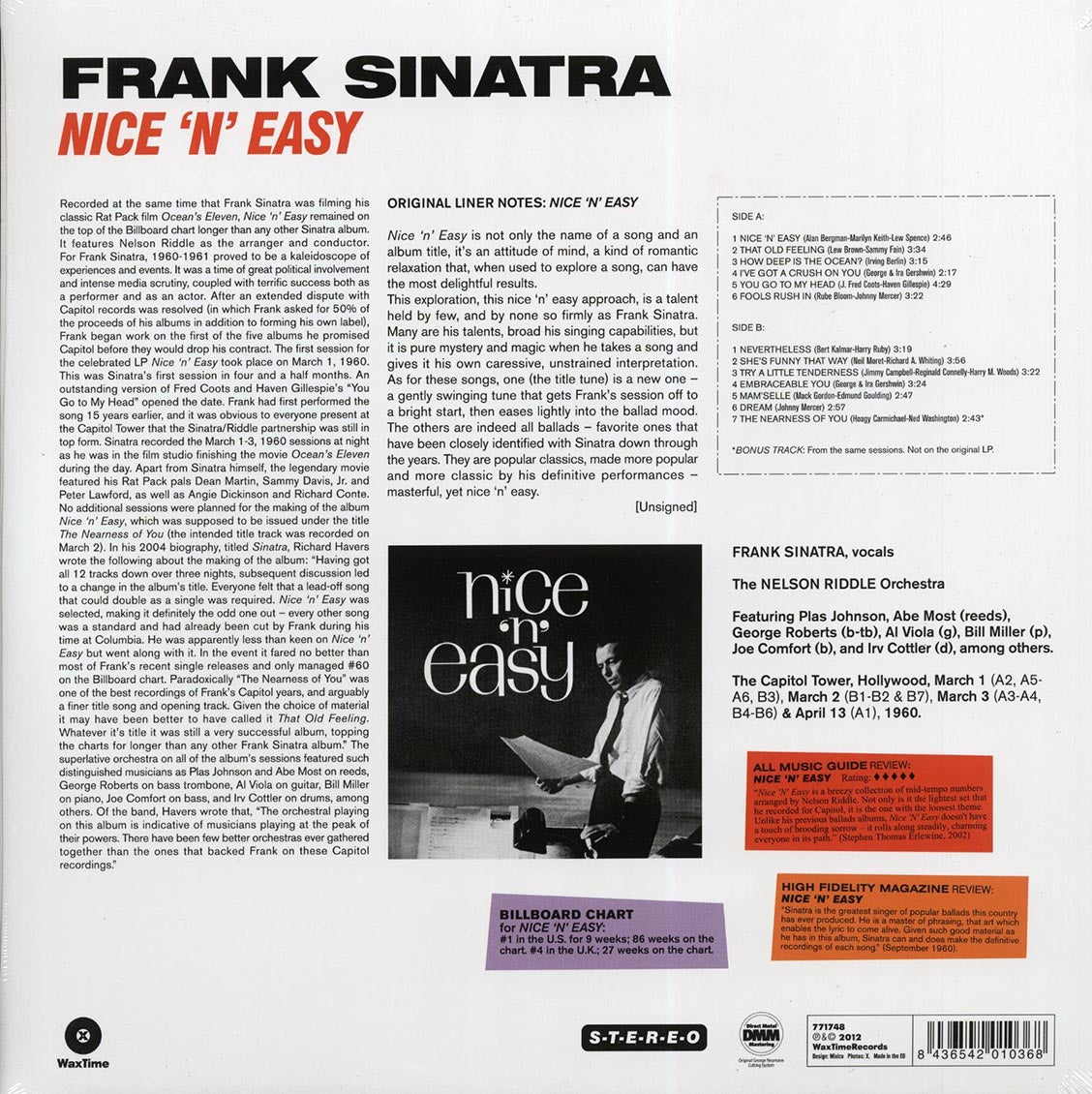 Frank Sinatra - Nice 'N' Easy (180g)