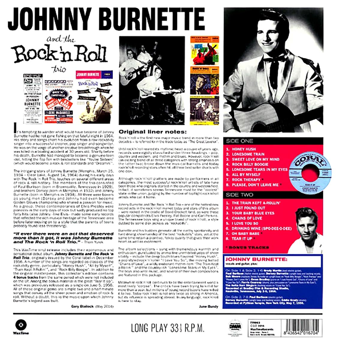 Johnny Burnette - Johnny Burnett And The Rock 'N Roll Trio (incl. mp3) (180g)