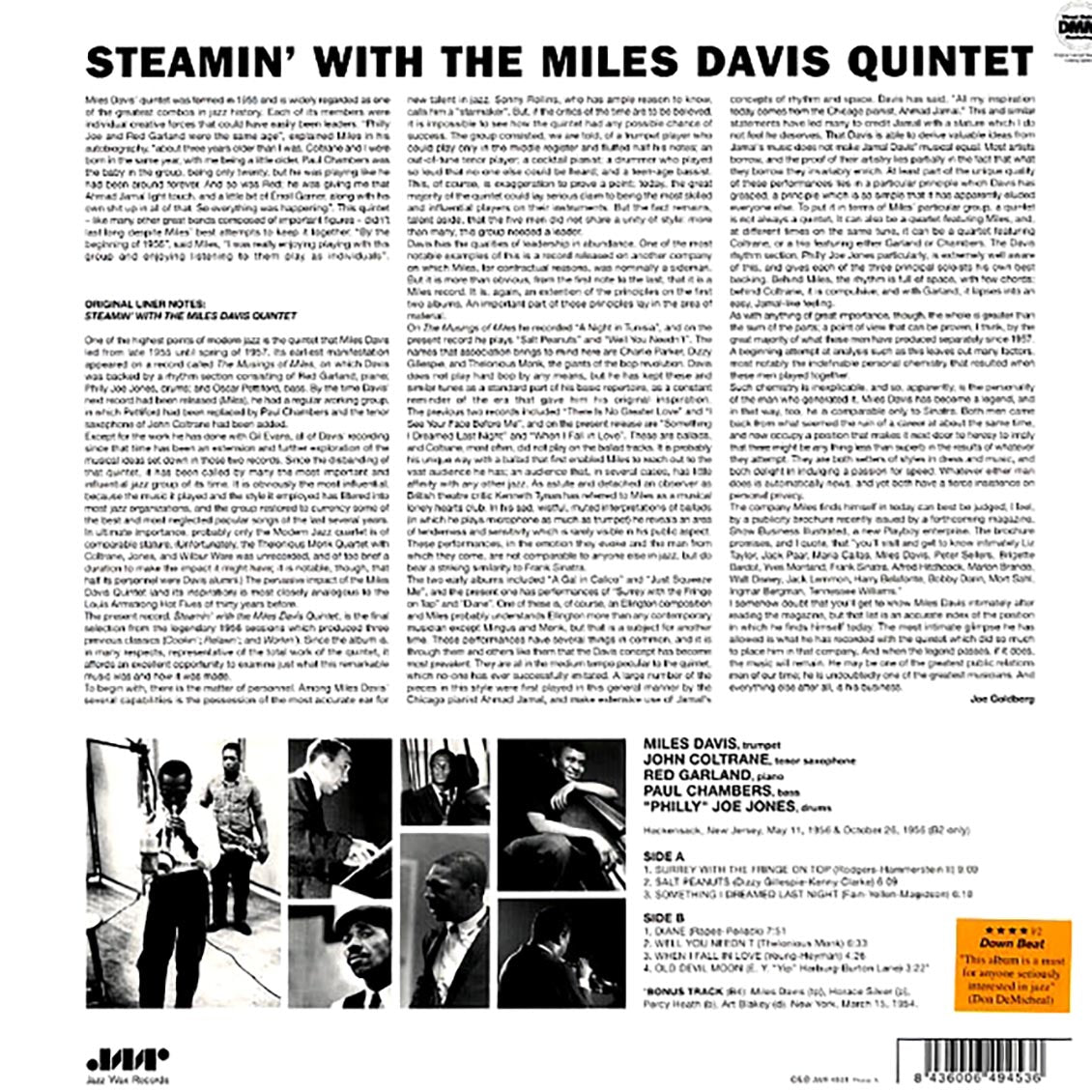 The Miles Davis Quintet - Steamin' With The Miles Davis Quintet (180g)