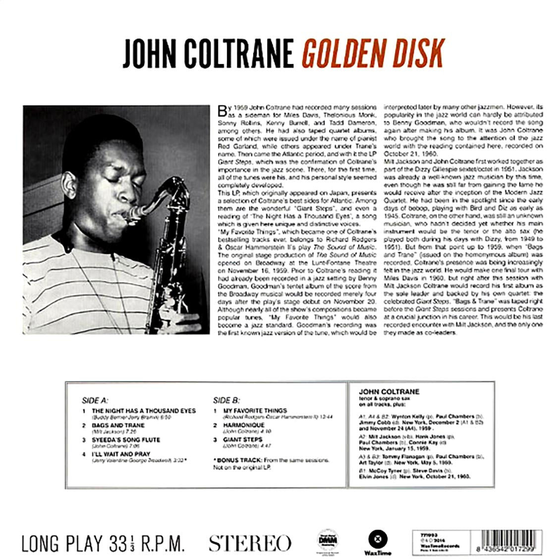 John Coltrane - Golden Disk (incl. mp3) (180g)