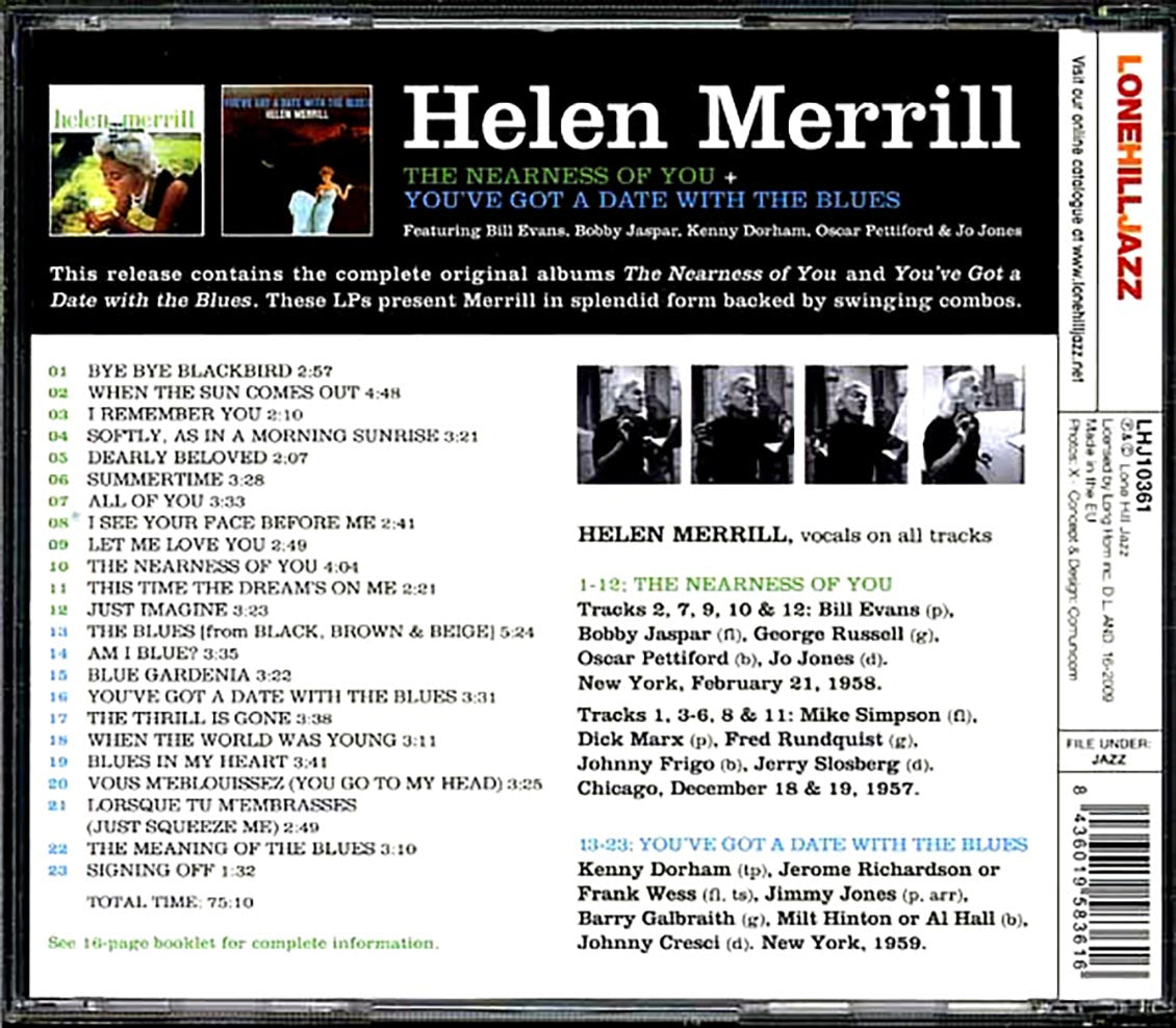 Helen Merrill - The Nearness Of You + You've Got A Date With The Blues