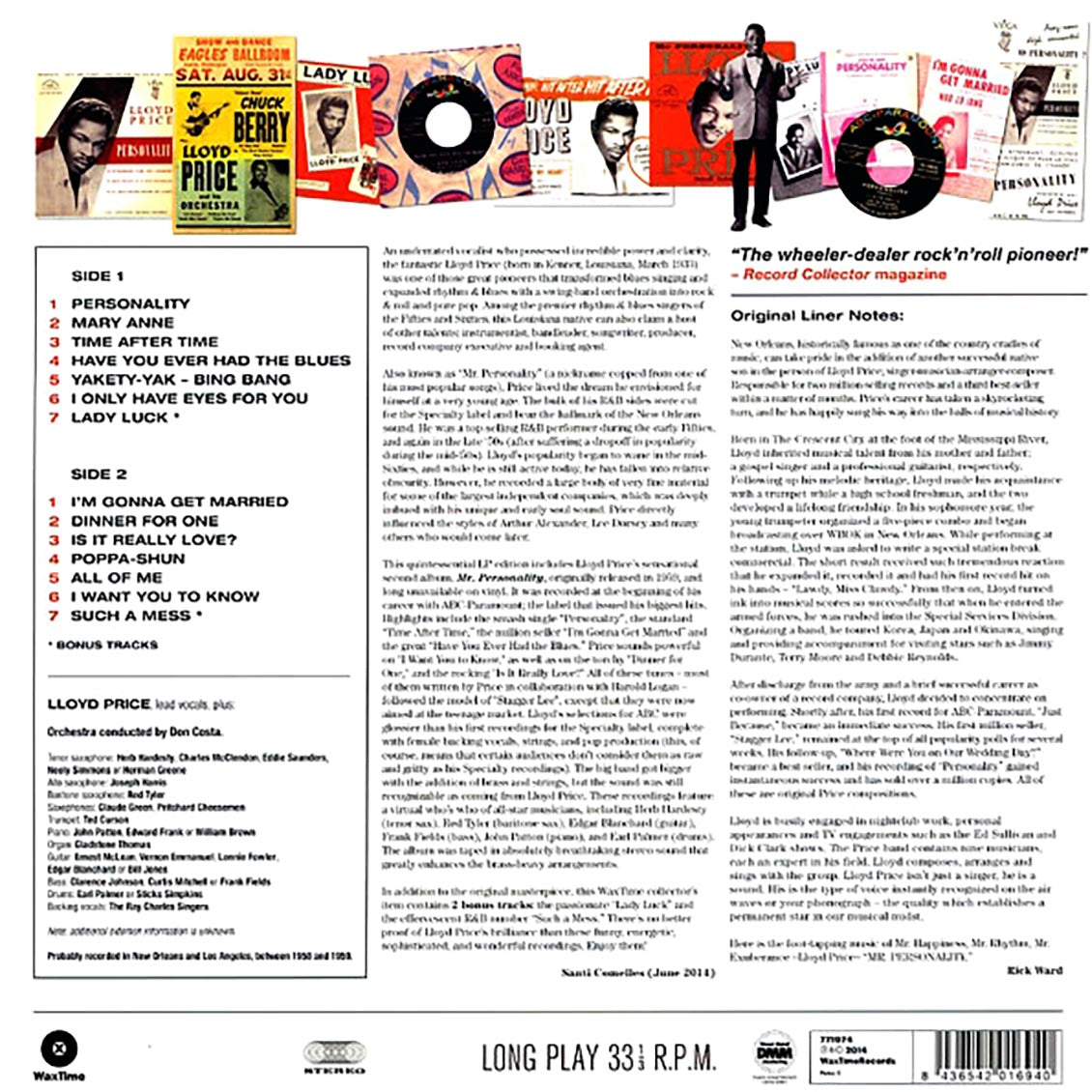 Lloyd Price - Mr. Personality (incl. mp3) (180g)