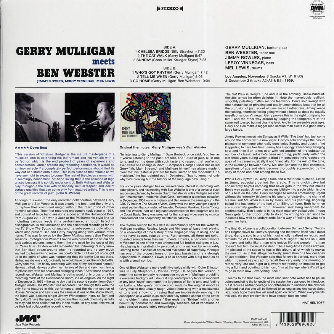 Gerry Mulligan, Ben Webster - Gerry Mulligan Meets Ben Webster (180g)