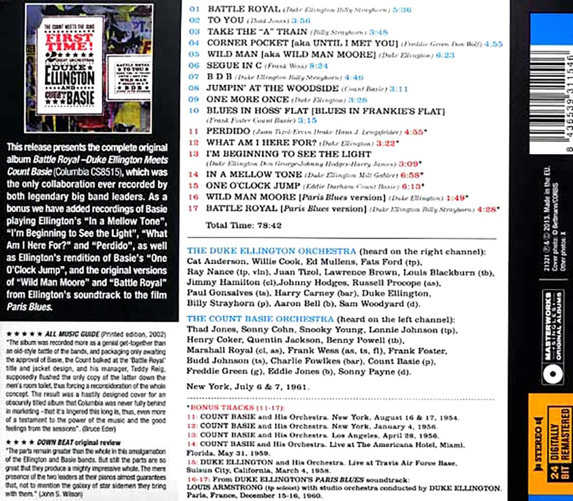 Duke Ellington, Count Basie - Battle Royal