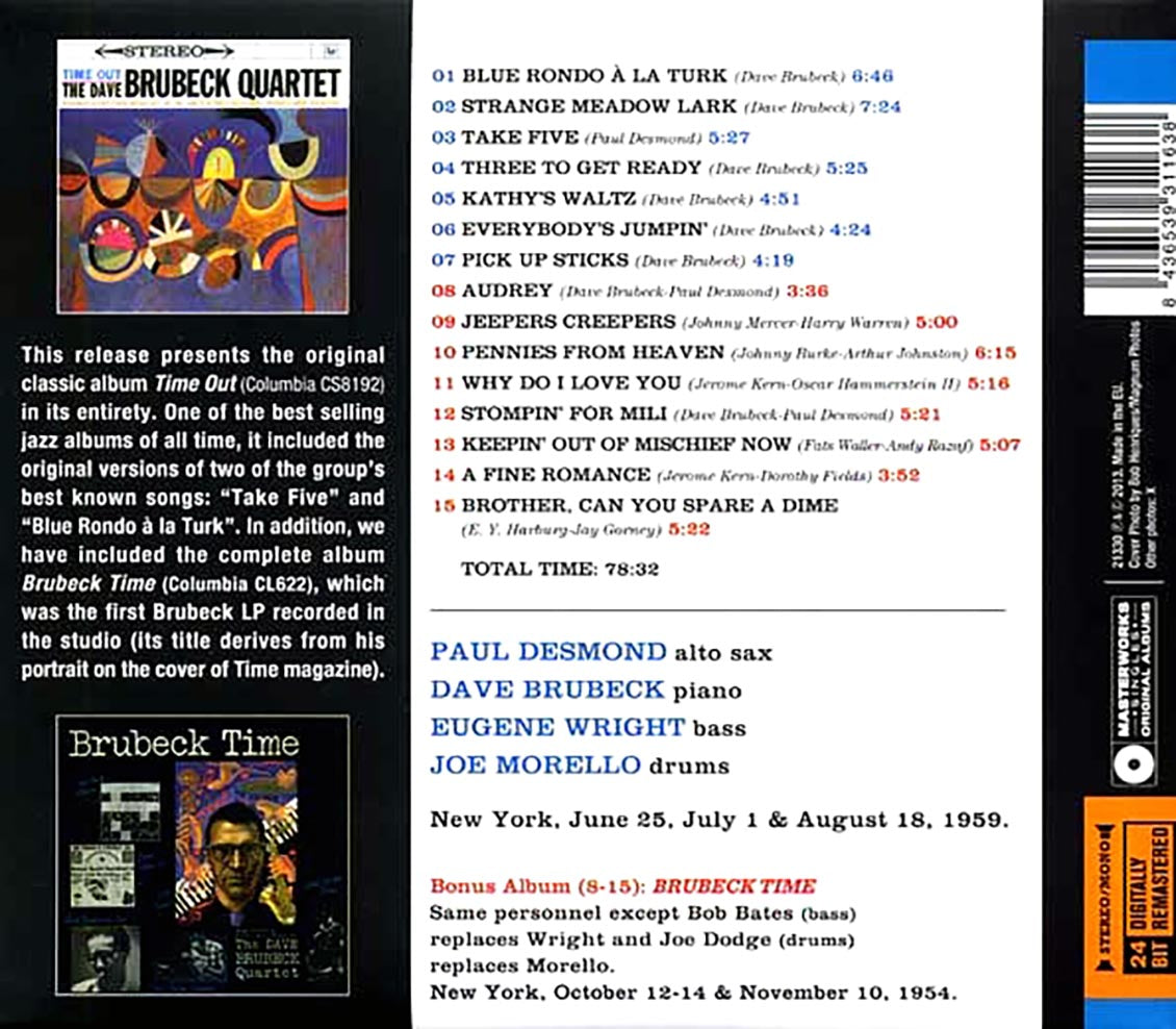 The Dave Brubeck Quartet - Time Out + Brubeck Time