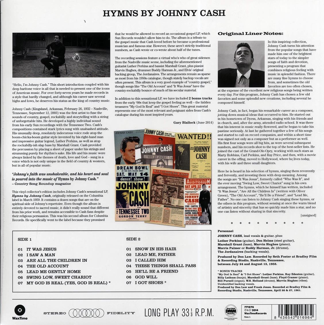 Johnny Cash - Hymns By Johnny Cash (+2 bonus tracks) (ltd. ed.) (180g)