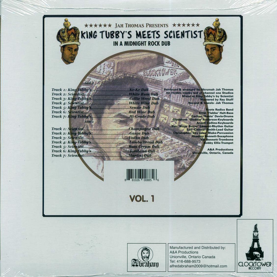 King Tubby - King Tubby Meets Scientist In A Midnight Rock Dub Volume 1