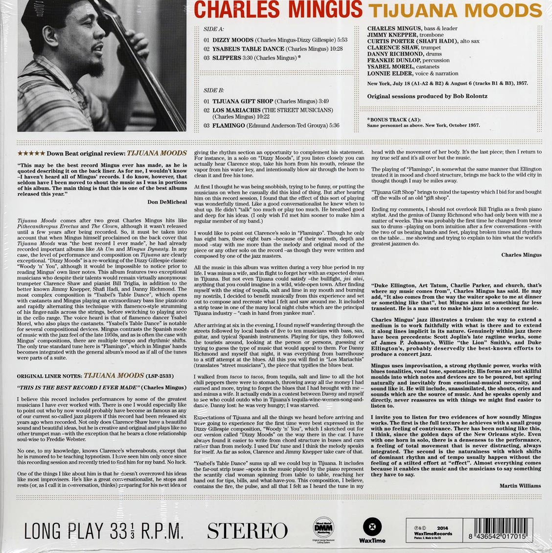 Charles Mingus - Tijuana Moods (incl. mp3) (180g)