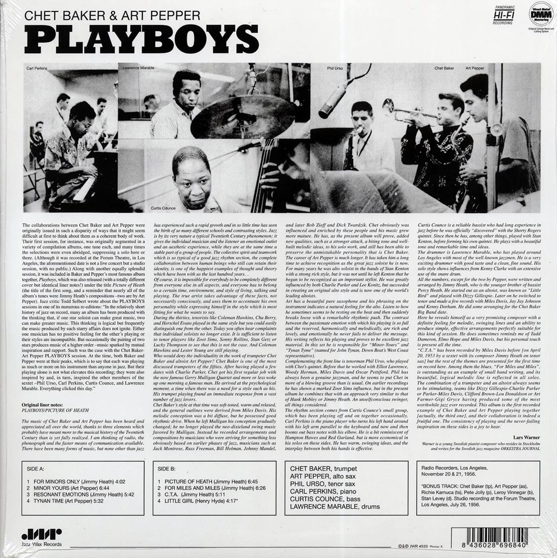 Chet Baker, Art Pepper - Playboys (180g)