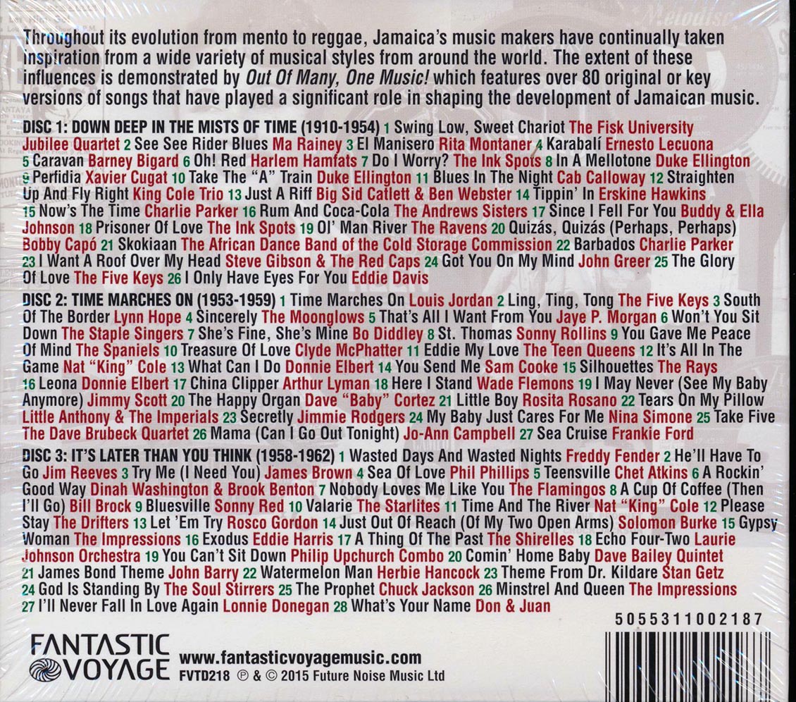 Various - Out Of Many, One Music! Songs That Shaped Jamaica (78 tracks) (3xCD)