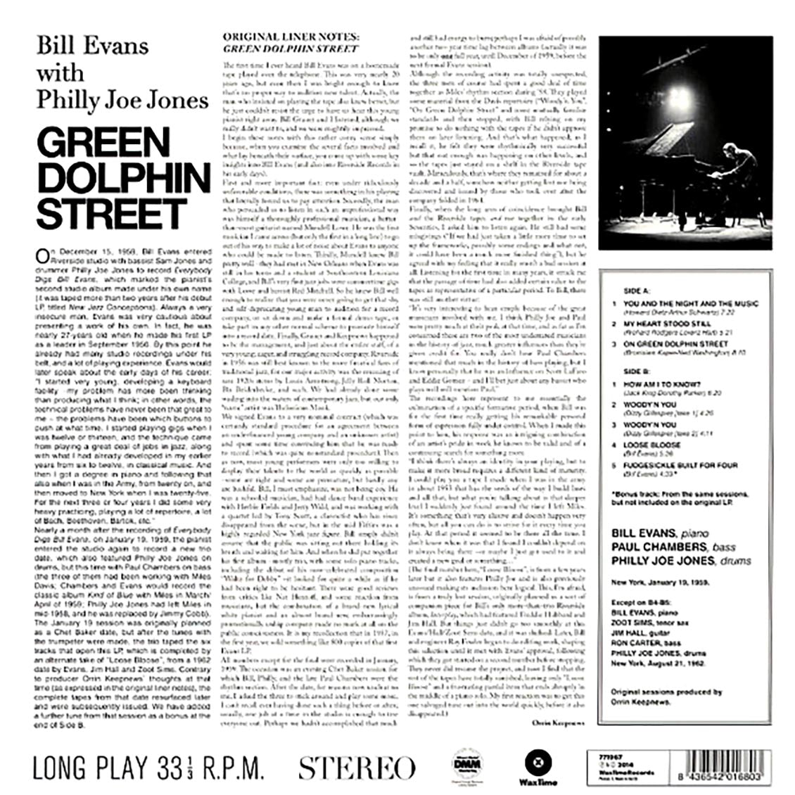 Bill Evans, Philly Joe Jones - Green Dolphin Street (ltd. ed.) (180g)