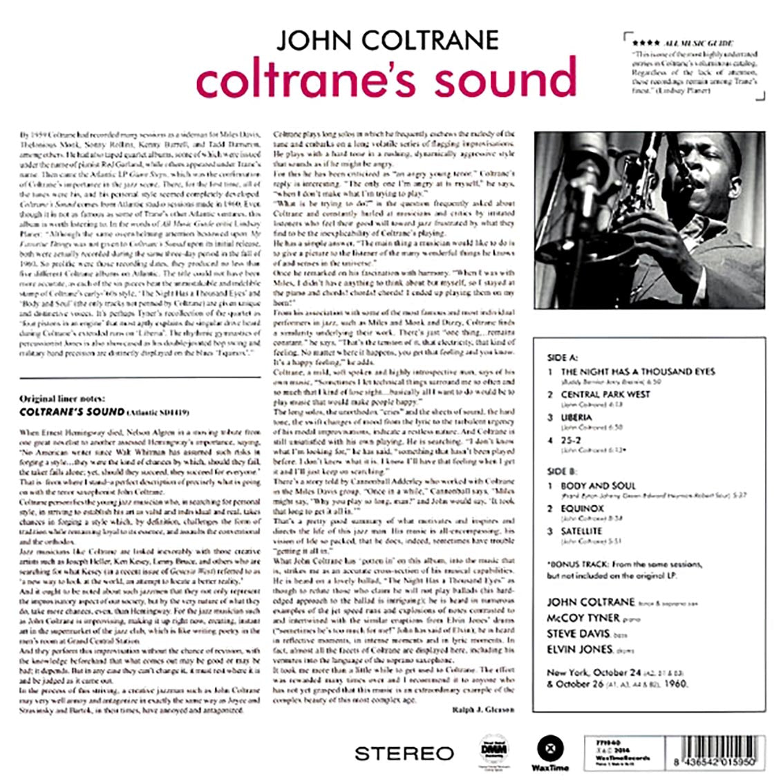 John Coltrane - Coltrane's Sound (incl. mp3) (180g)