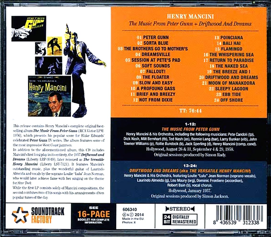 Henry Mancini - The Music From Peter Gunn + Driftwood And Dreams: Original Motion Picture Soundtrack