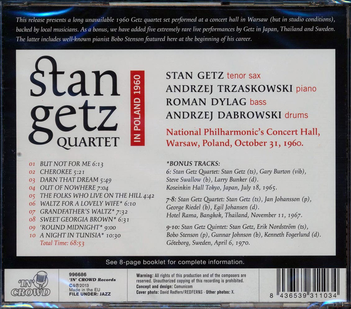 The Stan Getz Quartet - In Poland 1960