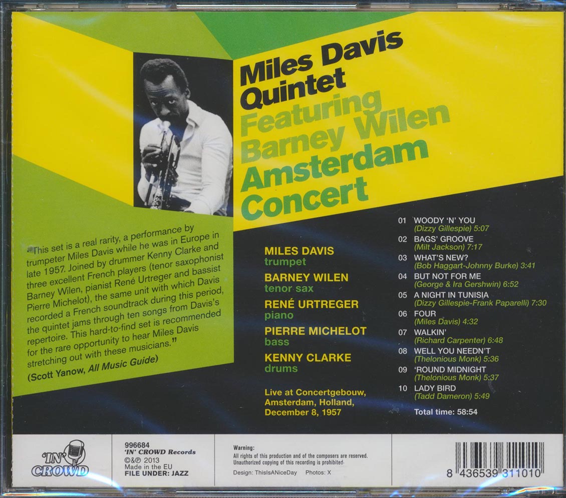 The Miles Davis Quintet - Amsterdam Concert