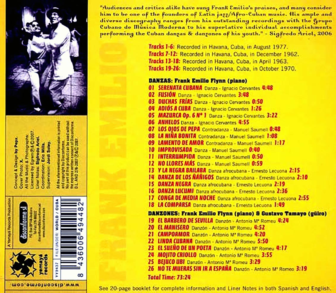 Frank Emilio - Cuban Danzas & Danzones