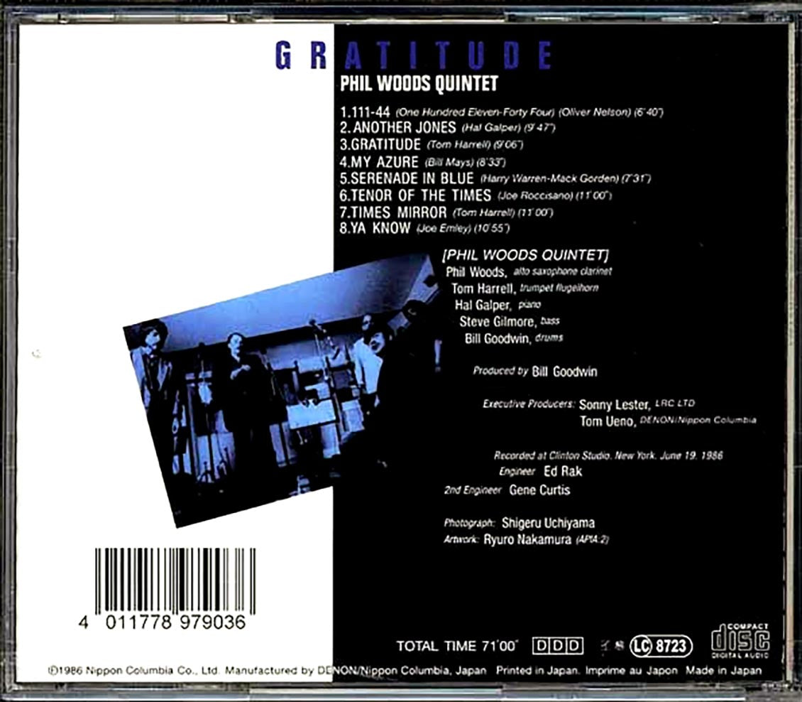 The Phil Woods Quartet - Gratitude